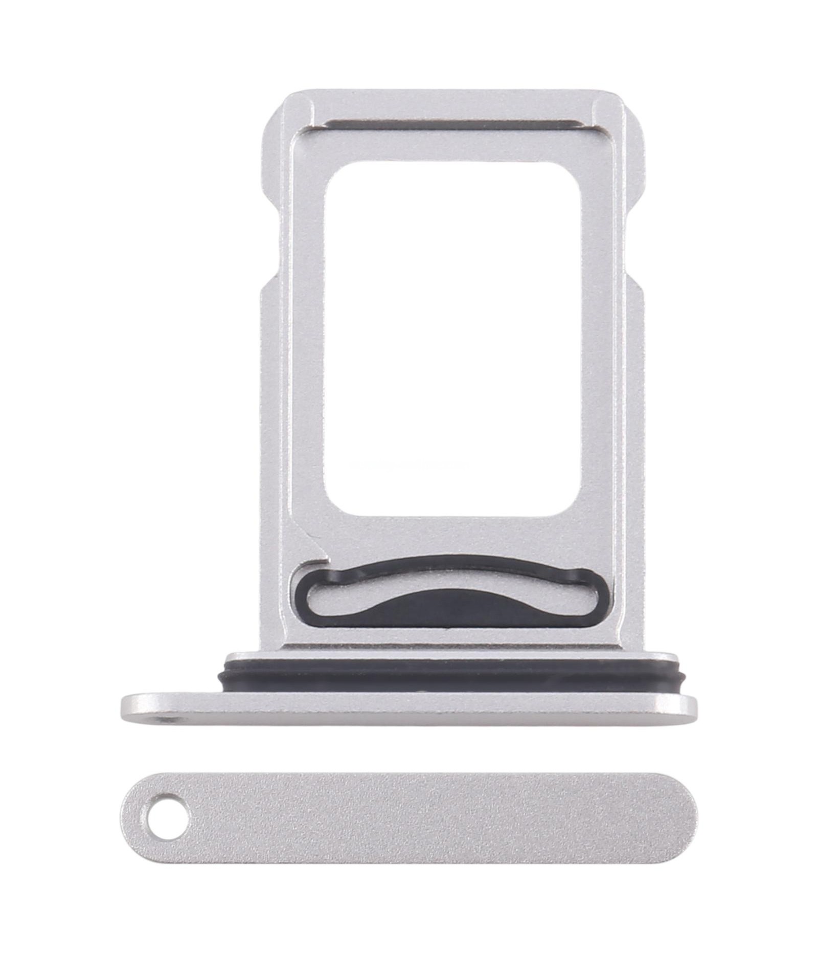 For iPhone 16e SIM + SIM Card Tray (Silver)