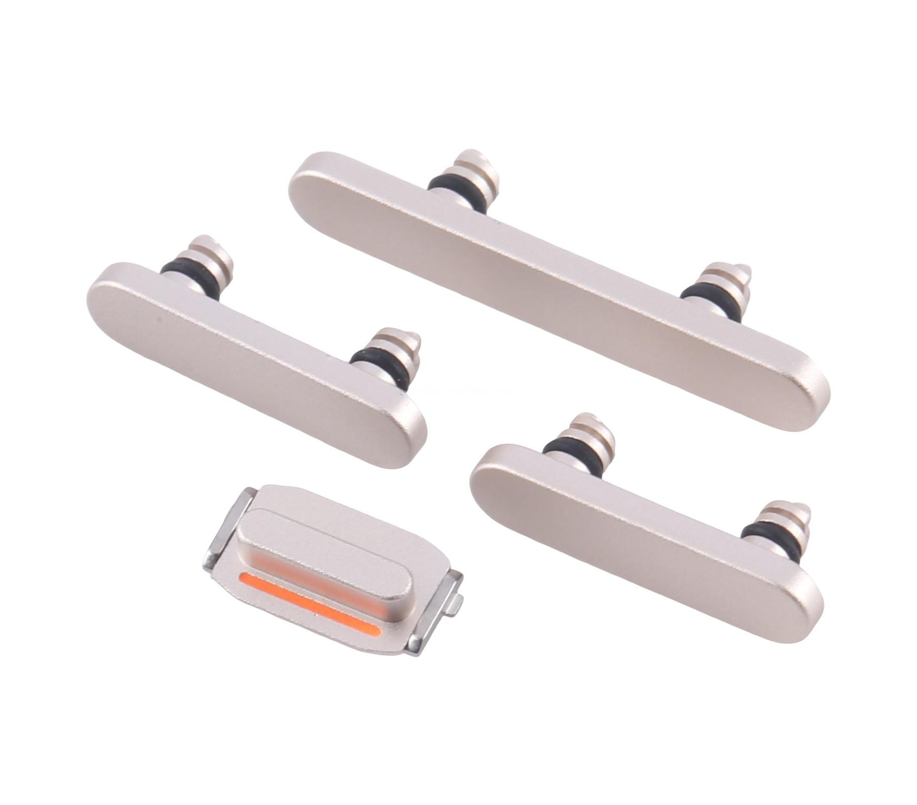 For iPhone 16e Power Button and Volume Control Button (Silver)