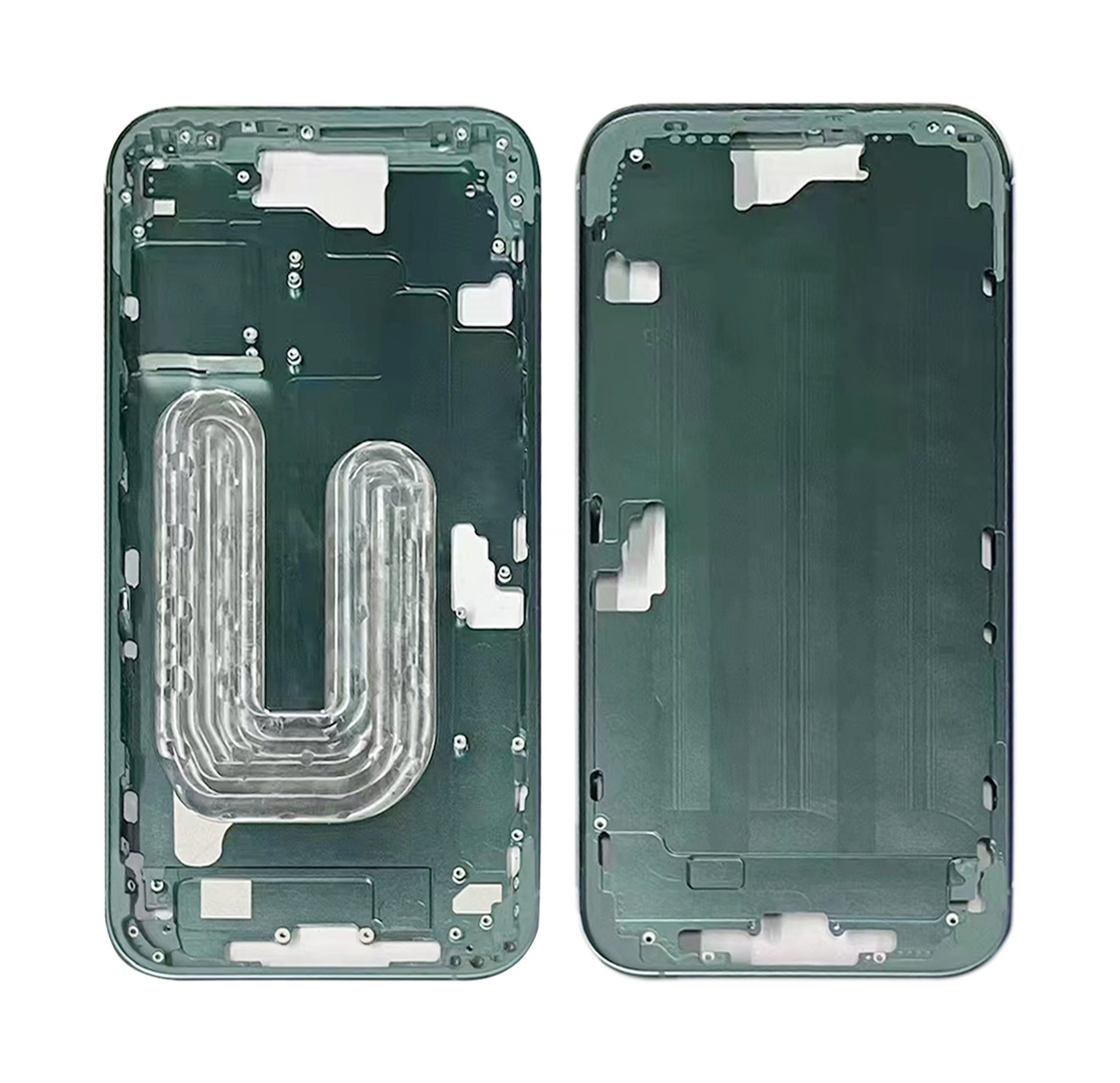 For iPhone 16 Middle Frame Bezel Plate (Green)
