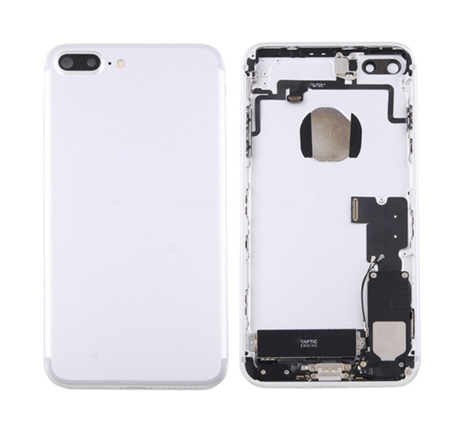 for iPhone 7 Plus Battery Back Cover Assembly with Card Tray(Silver)
