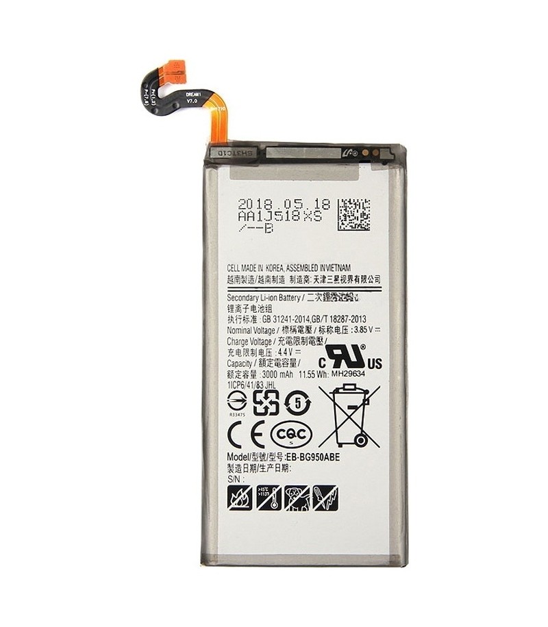 3000mAh Li-Polymer Battery EB-BG950ABE for Samsung Galaxy S8 / G950F / G950A / G950V / G950U / G950T