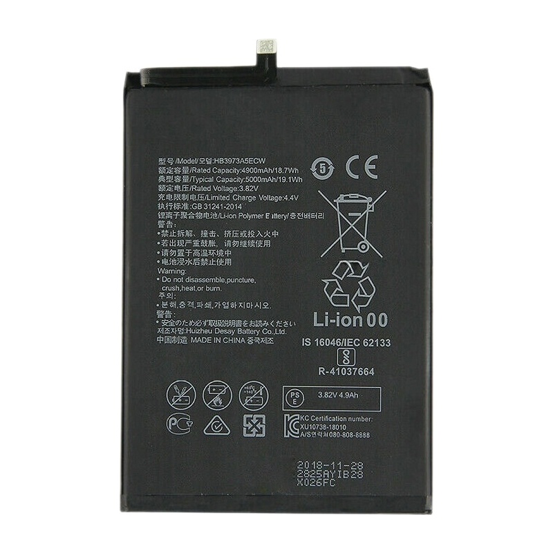 5000mAh HB3973A5ECW Li-Polymer Battery Replacement for Huawei Mate 20 X / Honor Note 10 / Honor 8X Max