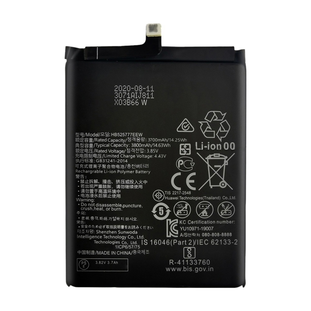 3800mAh HB525777EEW Li-Polymer Battery Replacement for Huawei P40 / P40 Pro