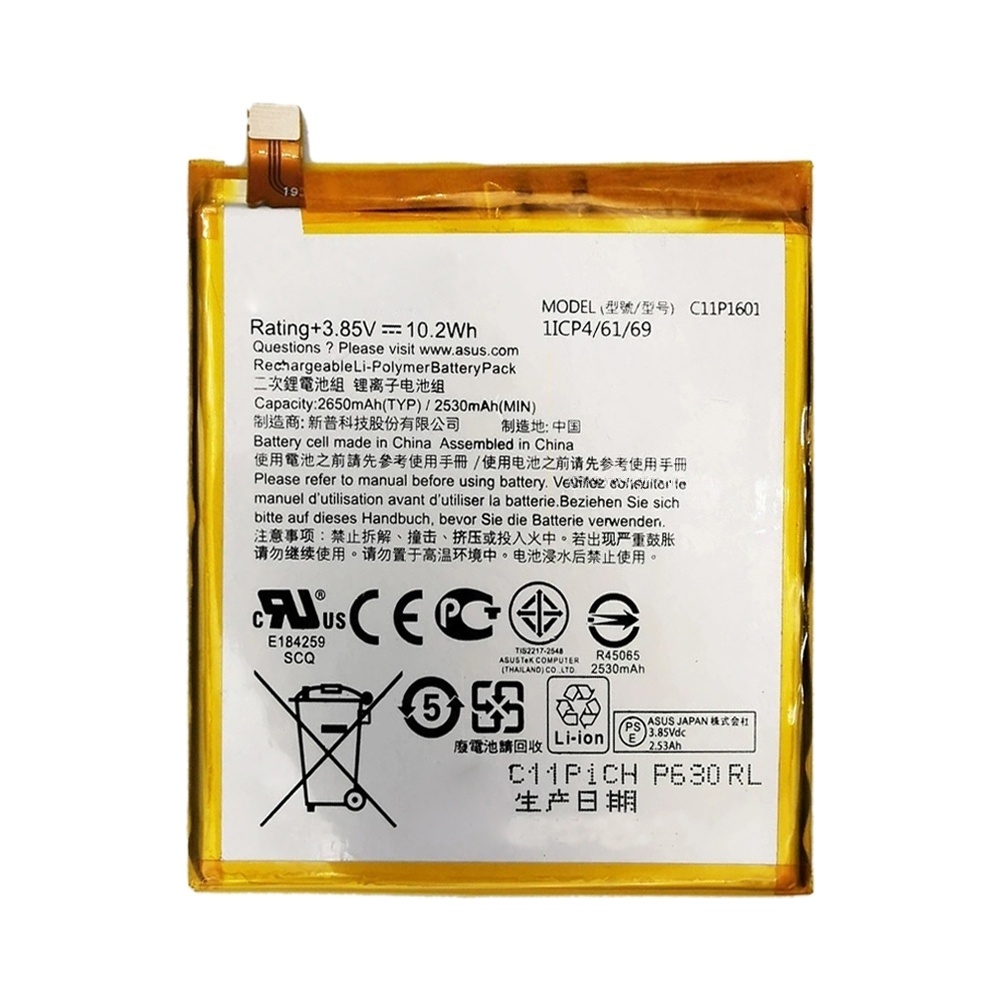 Original 2650mAh C11P1601 Li-Polymer Battery for ASUS Zenfone 3 ZE520KL