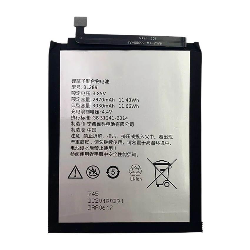 3030mAh BL289 for Lenovo K5 Play L38011 Li-Polymer Battery