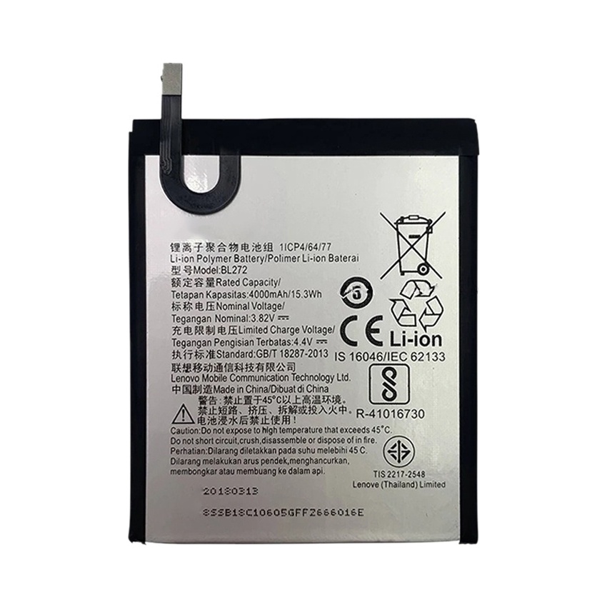 4000mAh BL272 for Lenovo K6 Power Li-Polymer Battery