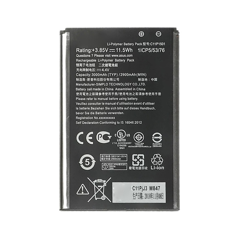 2900mAh C11P1501 Li-Polymer Battery for Asus ZenFone 2 Laser / Zenfone Selfie ZD551KL ZE601KL ZE550KL