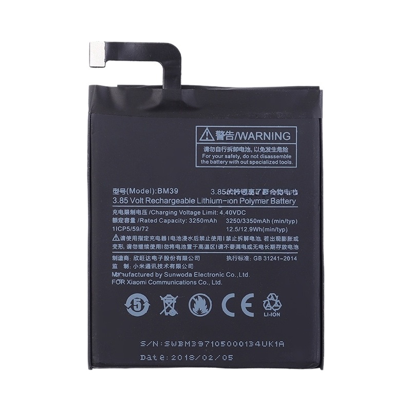 BM39 3250mAh for Xiaomi Mi 6 Li-Polymer Battery