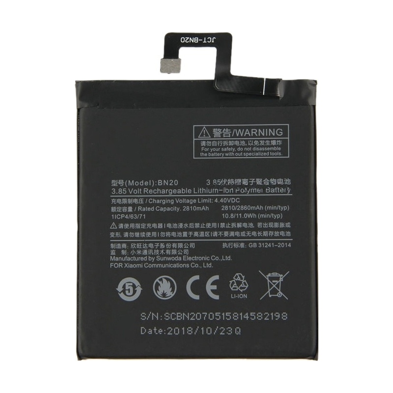 BN20 2810mAh for Xiaomi Mi 5c Li-Polymer Battery