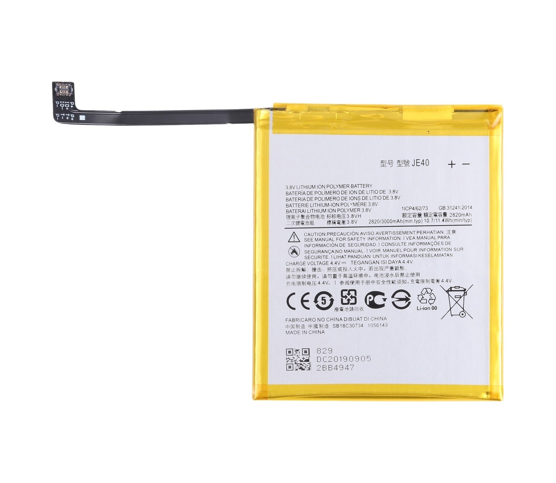 For Motorola Moto G7 Play / One (P30 Play) / Moto G7 XT1952 3000mAh Replacement Li-Ion Battery JE40