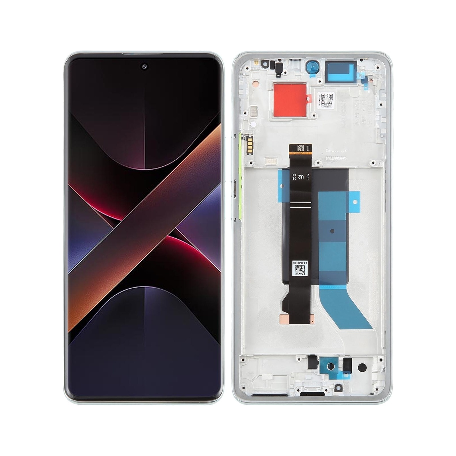 For Xiaomi Poco X7 5G AMOLED Original LCD Screen Digitizer Full Assembly with Frame (Green)