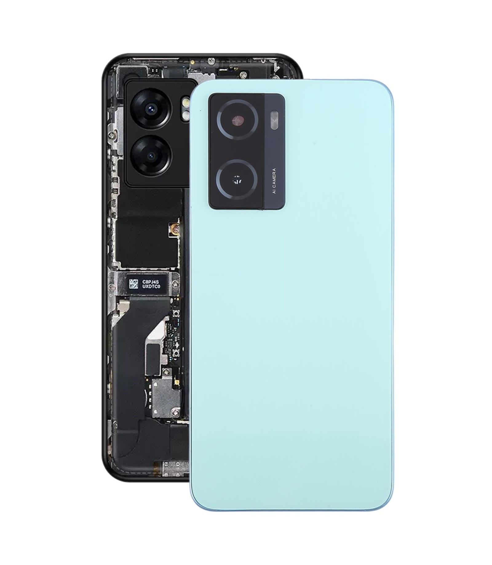 For OPPO A57 4G Original Back Cover with Camera Lens Cover(Green)