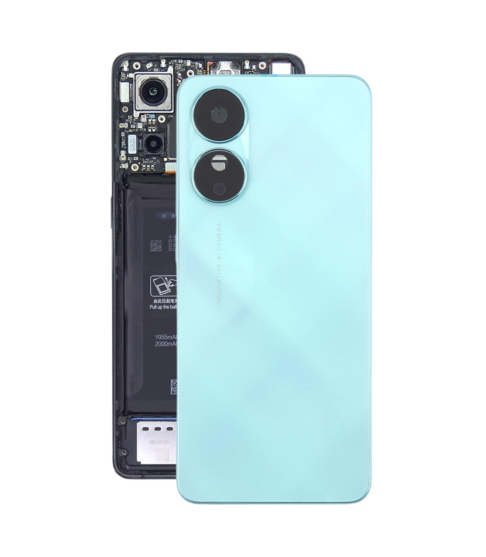 For OPPO A78 4G Original Back Cover with Camera Lens Cover(Green)