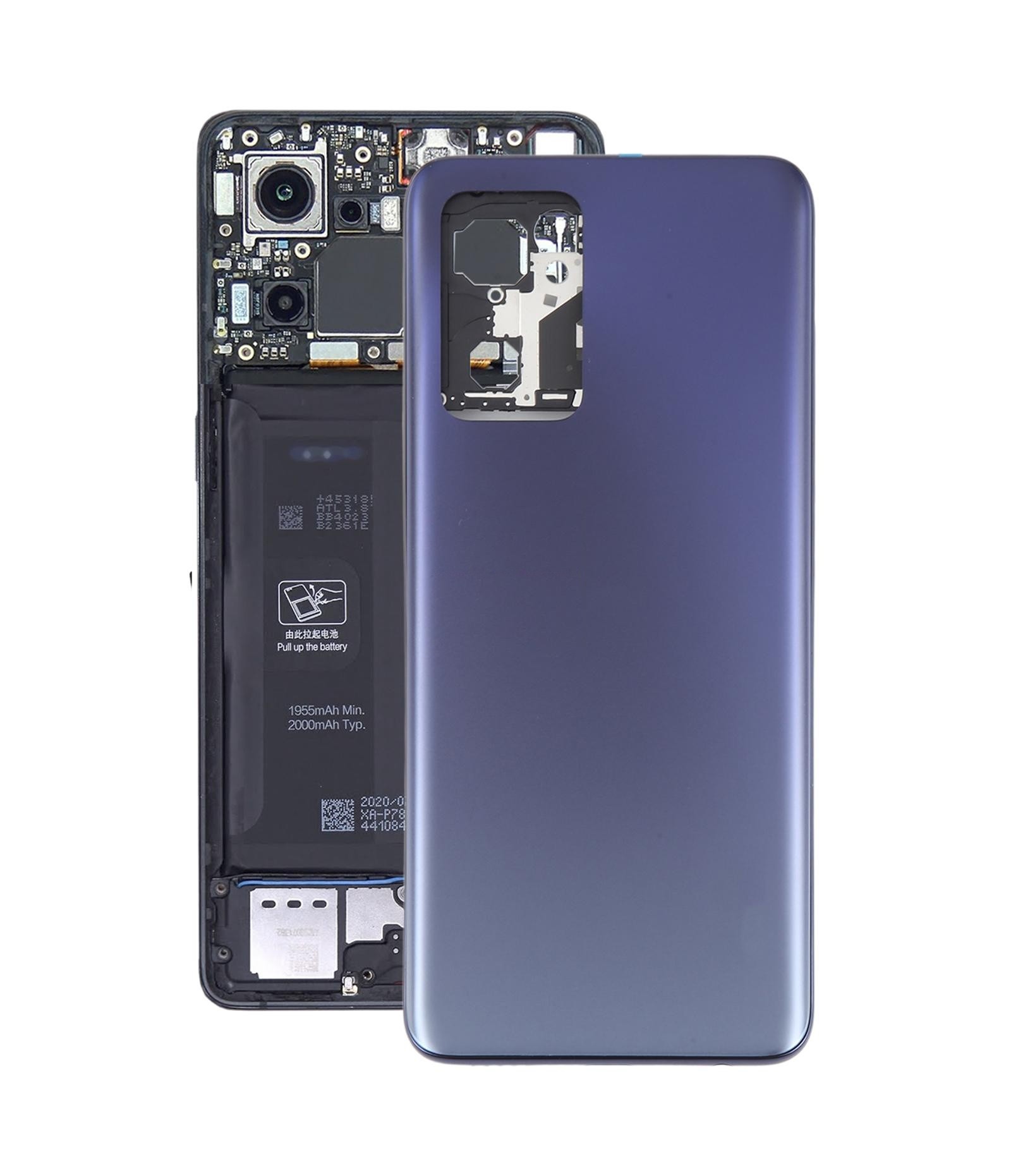 For OPPO Find X5 Lite Battery Back Cover with Middle Frame(Blue)