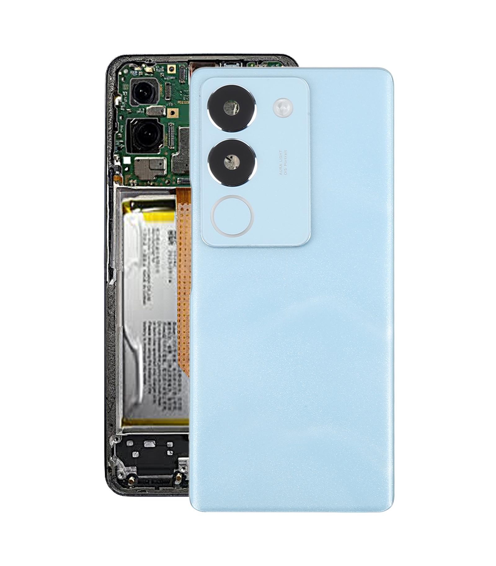 For vivo S17 V2283A Original Battery Back Cover with Camera Lens(Blue)