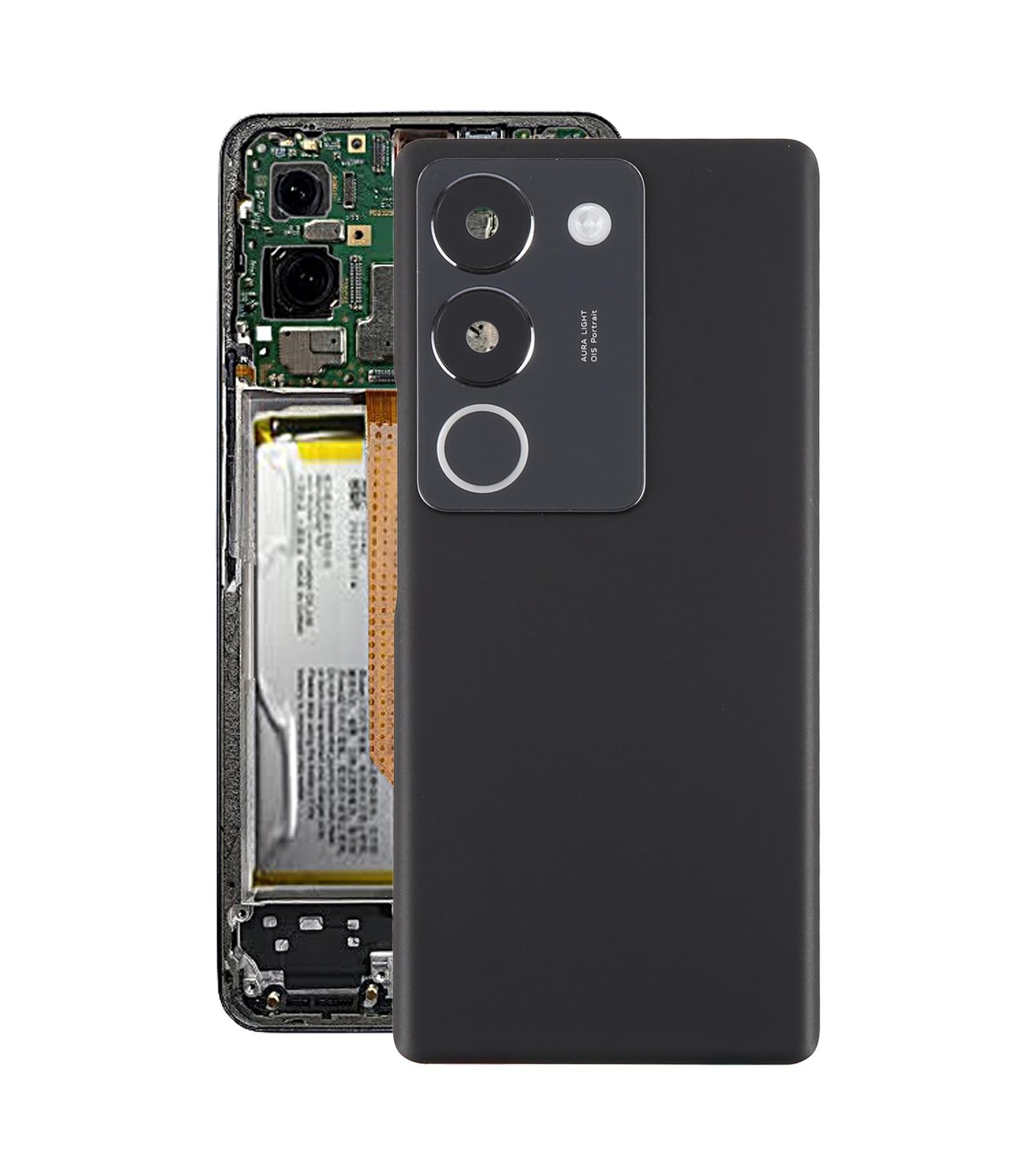 For vivo S17t 5G Original Battery Back Cover with Camera Lens(Black)