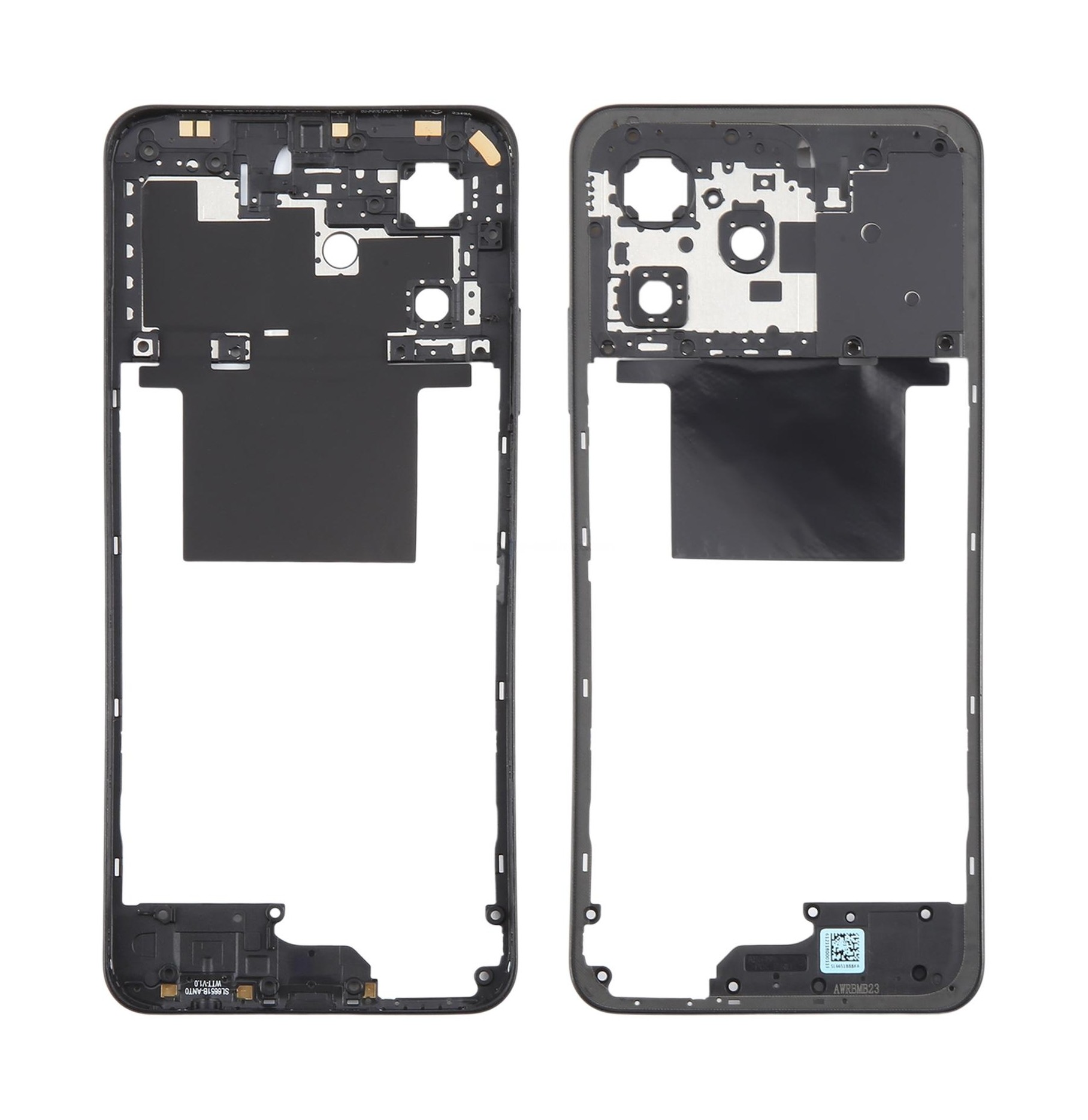 For Realme C53 4G RMX3760 Middle Frame Bezel Plate (Black)