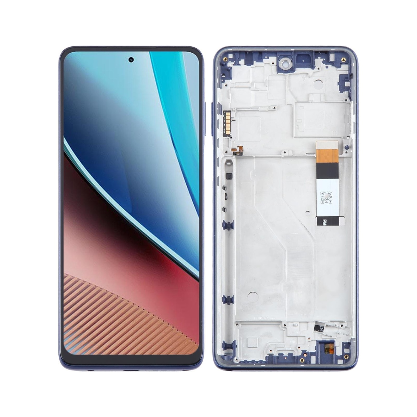 For Motorola Moto G Stylus 2022 4G OEM LCD Screen Digitizer Full Assembly with Frame (Blue)