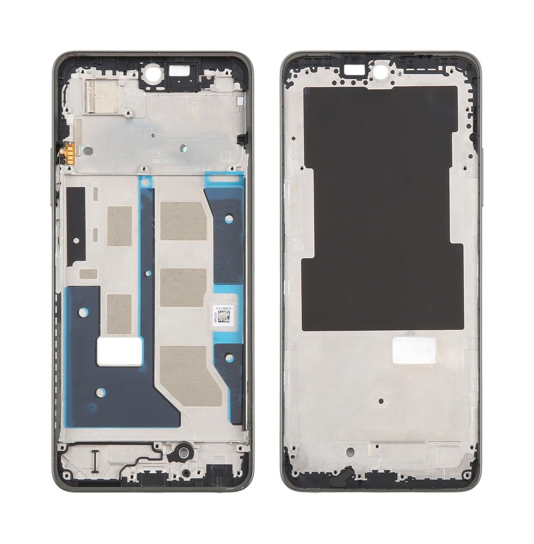 For Realme C67 4G RMX389 Front Housing LCD Frame Bezel Plate (Dark Green)