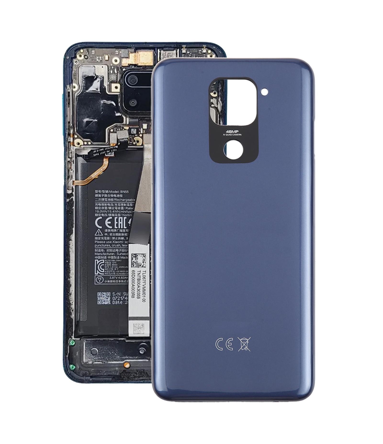 For Xiaomi Redmi Note 9 OEM Back Cover(Dark Blue)
