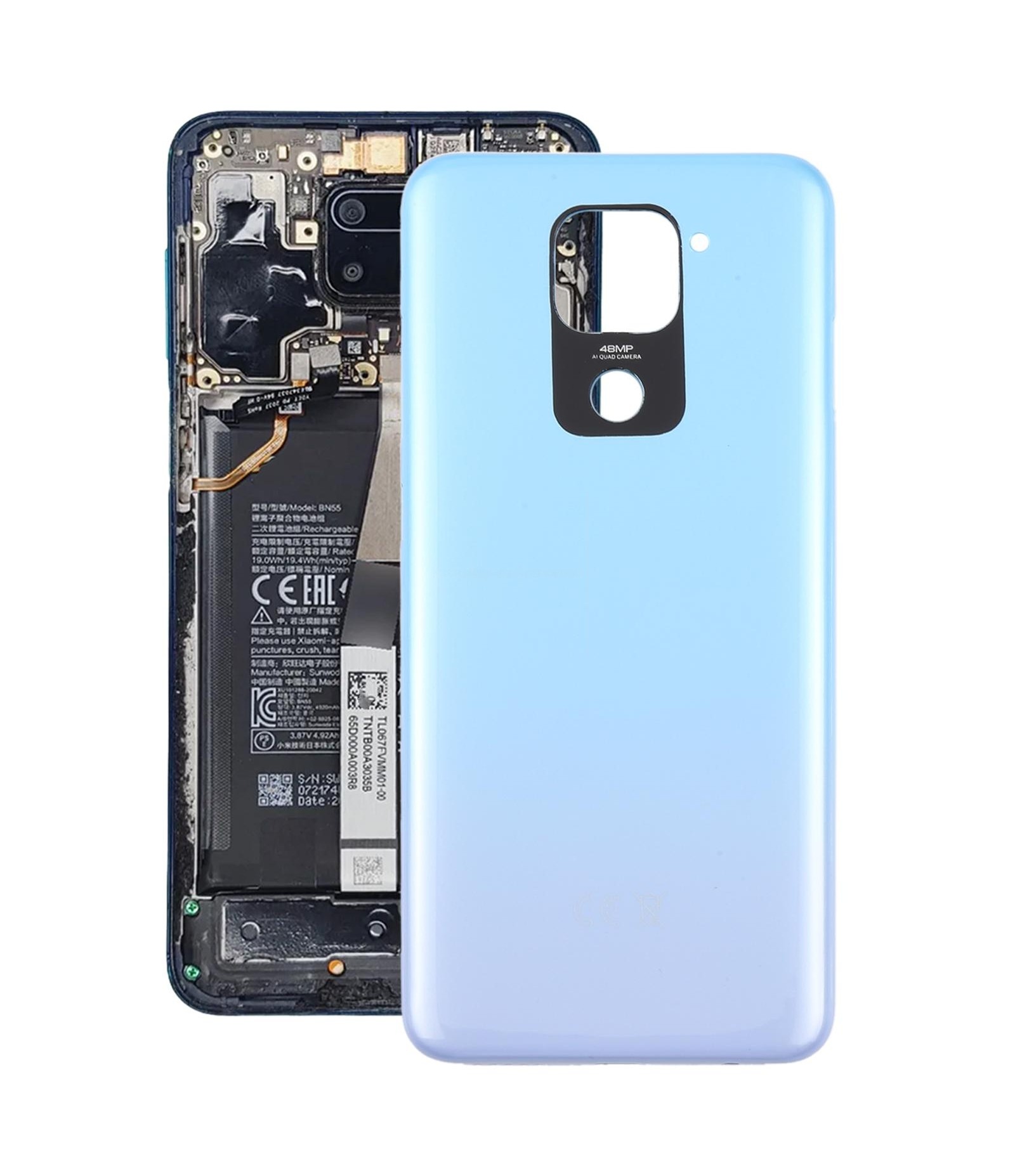 For Xiaomi Redmi 10X 4G OEM Back Cover(Baby Blue)