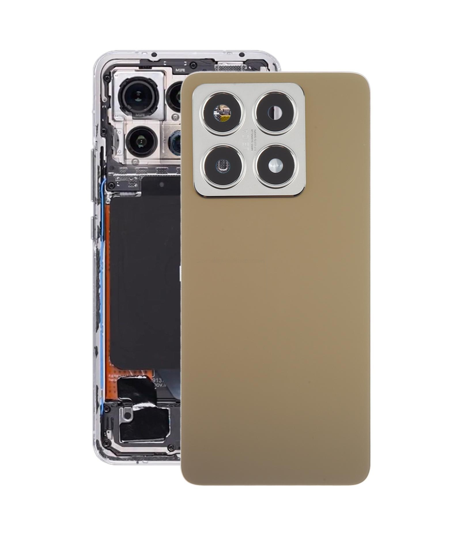 For Xiaomi 14T OEM Back Cover with Camera Lens Cover(Gold)