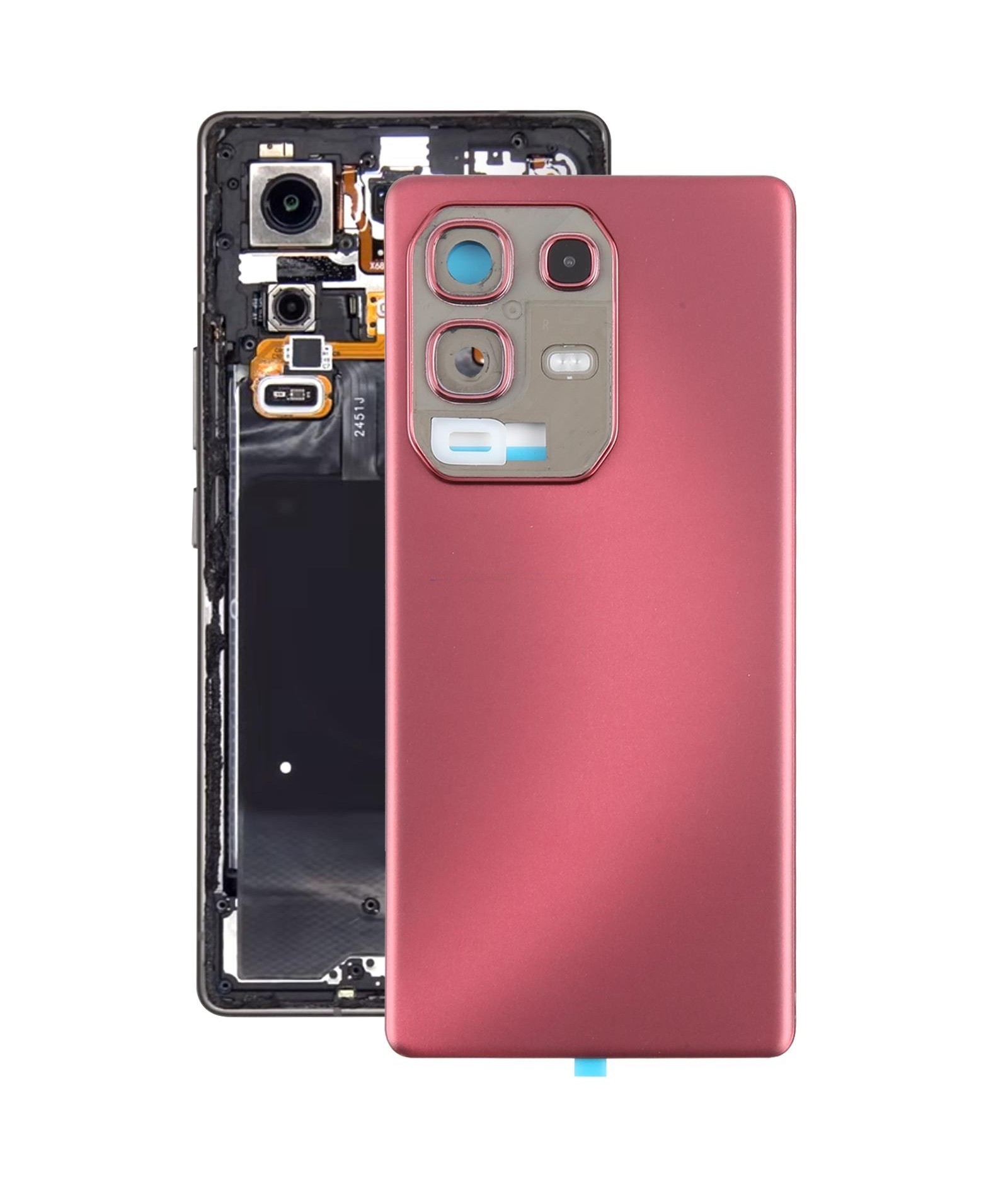 For Infinix Note 50s 5G X6870 Original Back Cover(Wine Red)