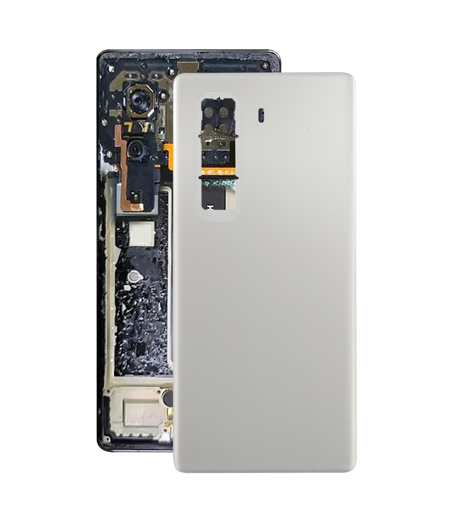 For Infinix Hot 50 Pro+ 4G X6880 Original Back Cover(Silver)