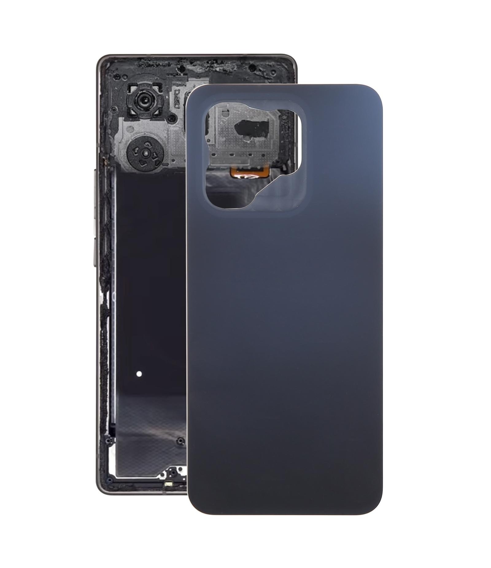 For Infinix Hot 50i 4G X6531 X6531B Original Back Cover(Black)