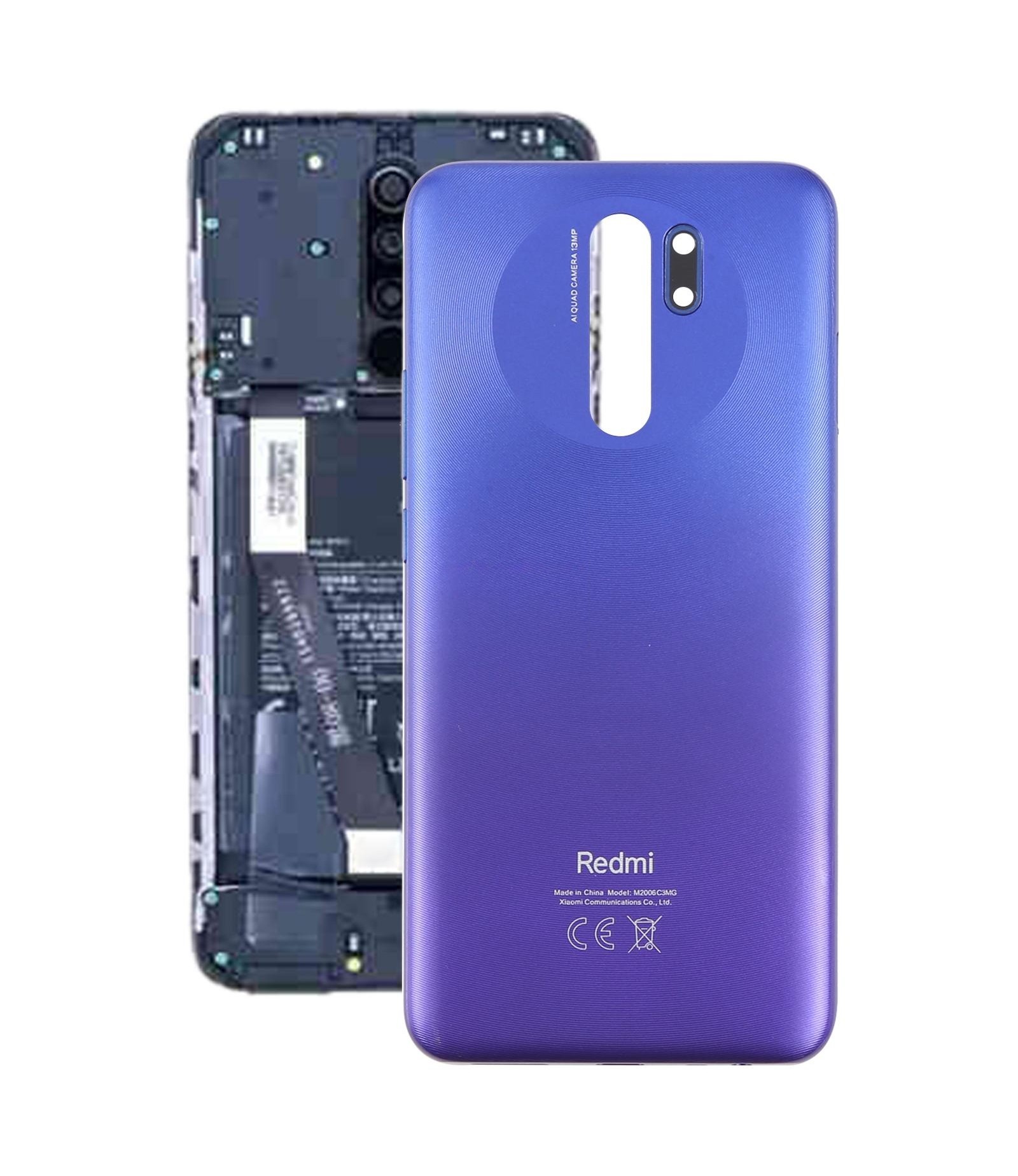 For Xiaomi Redmi 9 OEM Plastic Back Cover(Blue)