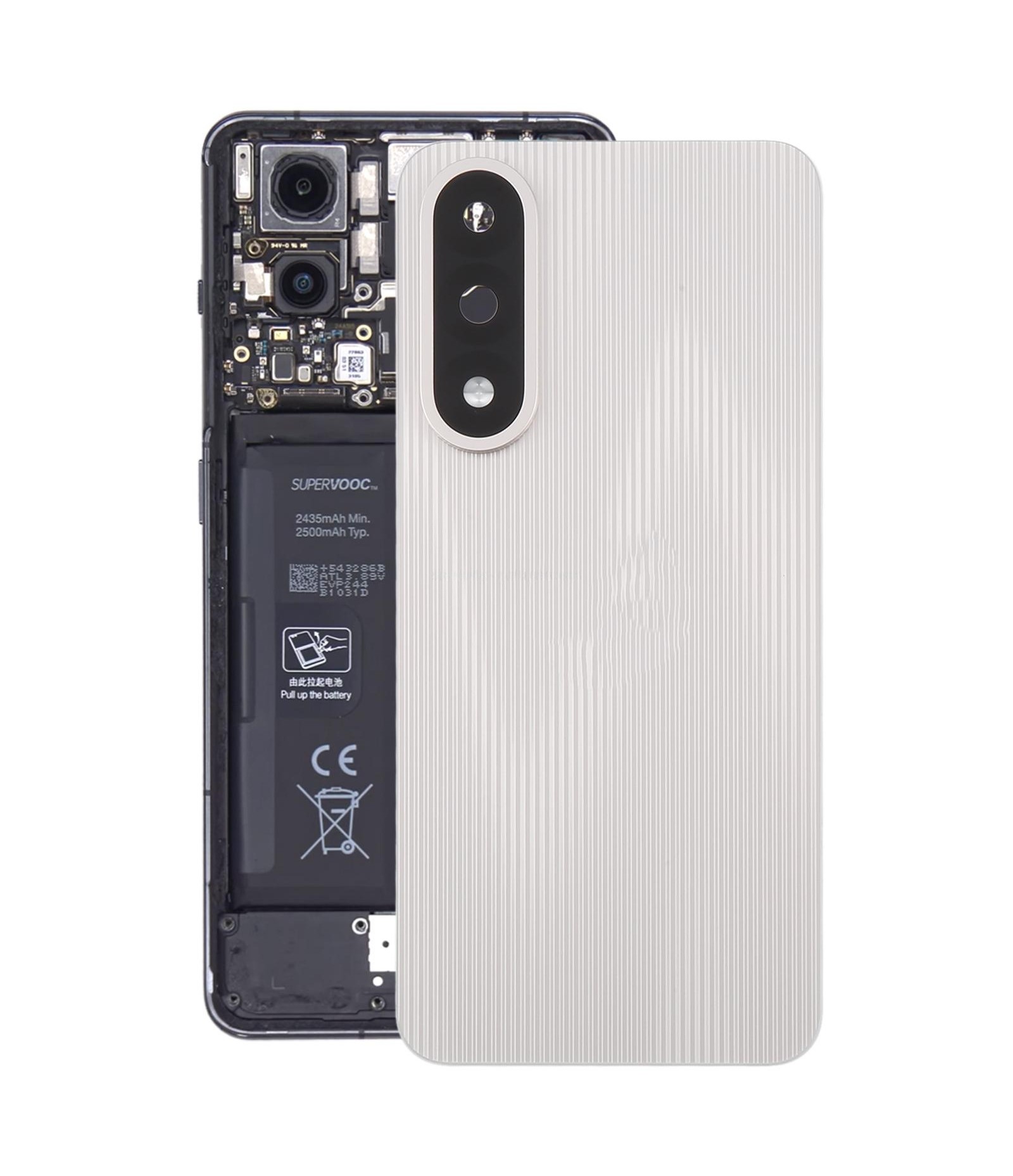 For OnePlus Ace 5 Ultra Back Cover with Camera Lens Cover(Titanium)