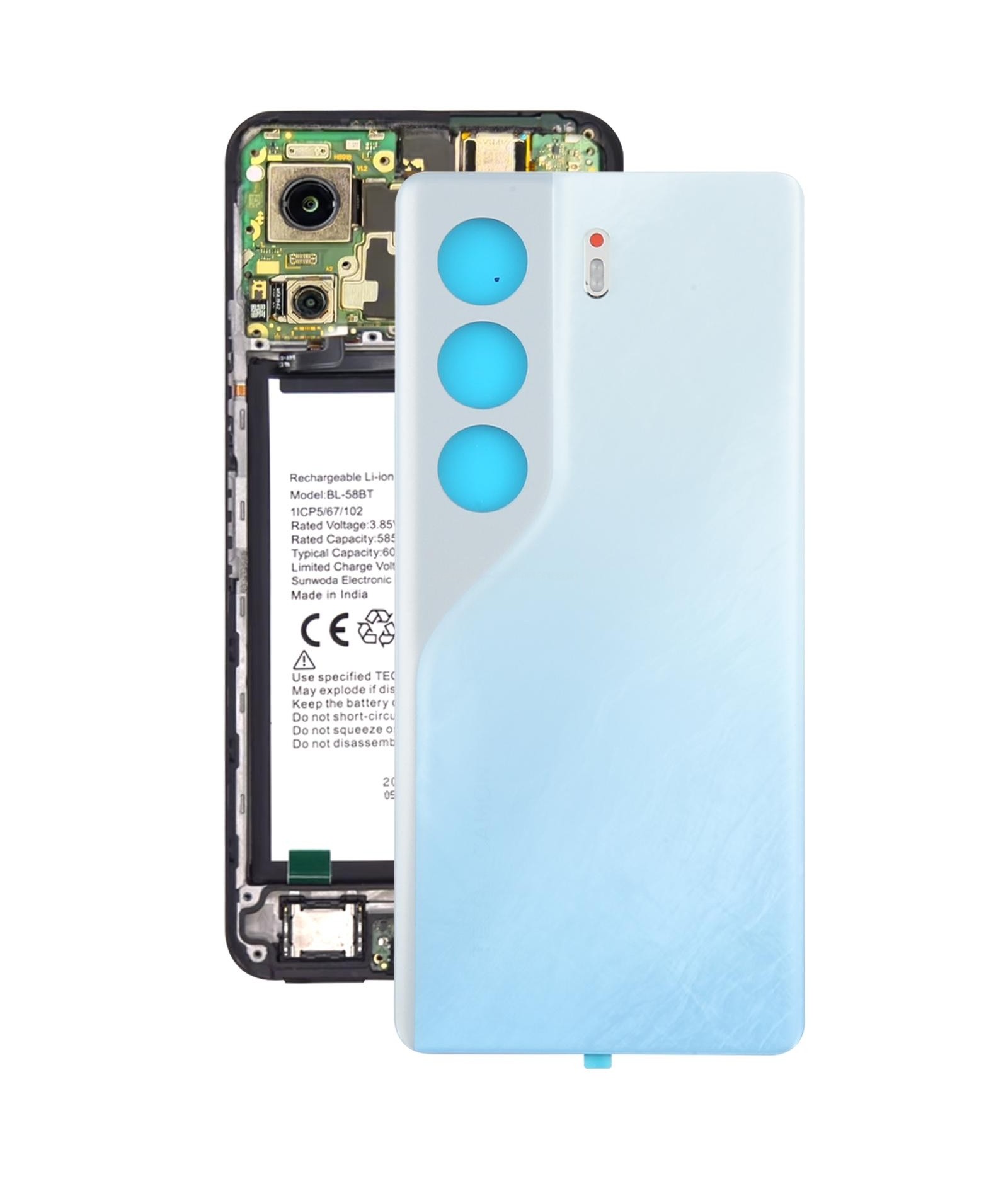 For Tecno Camon 40 Pro 4G CM6 Original Back Cover(White)