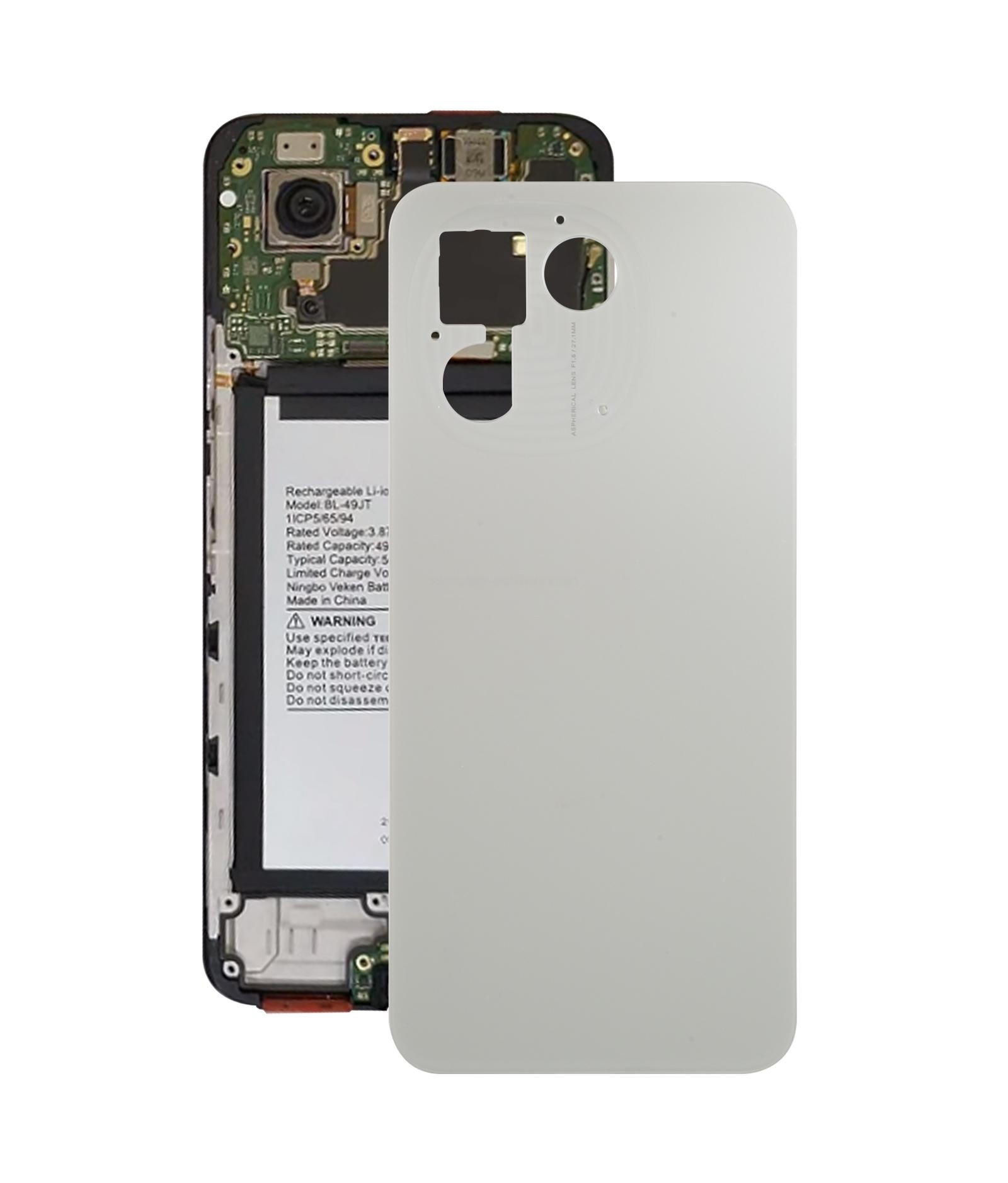 For Tecno Pova 6 Neo 5G Original Back Cover(Silver)