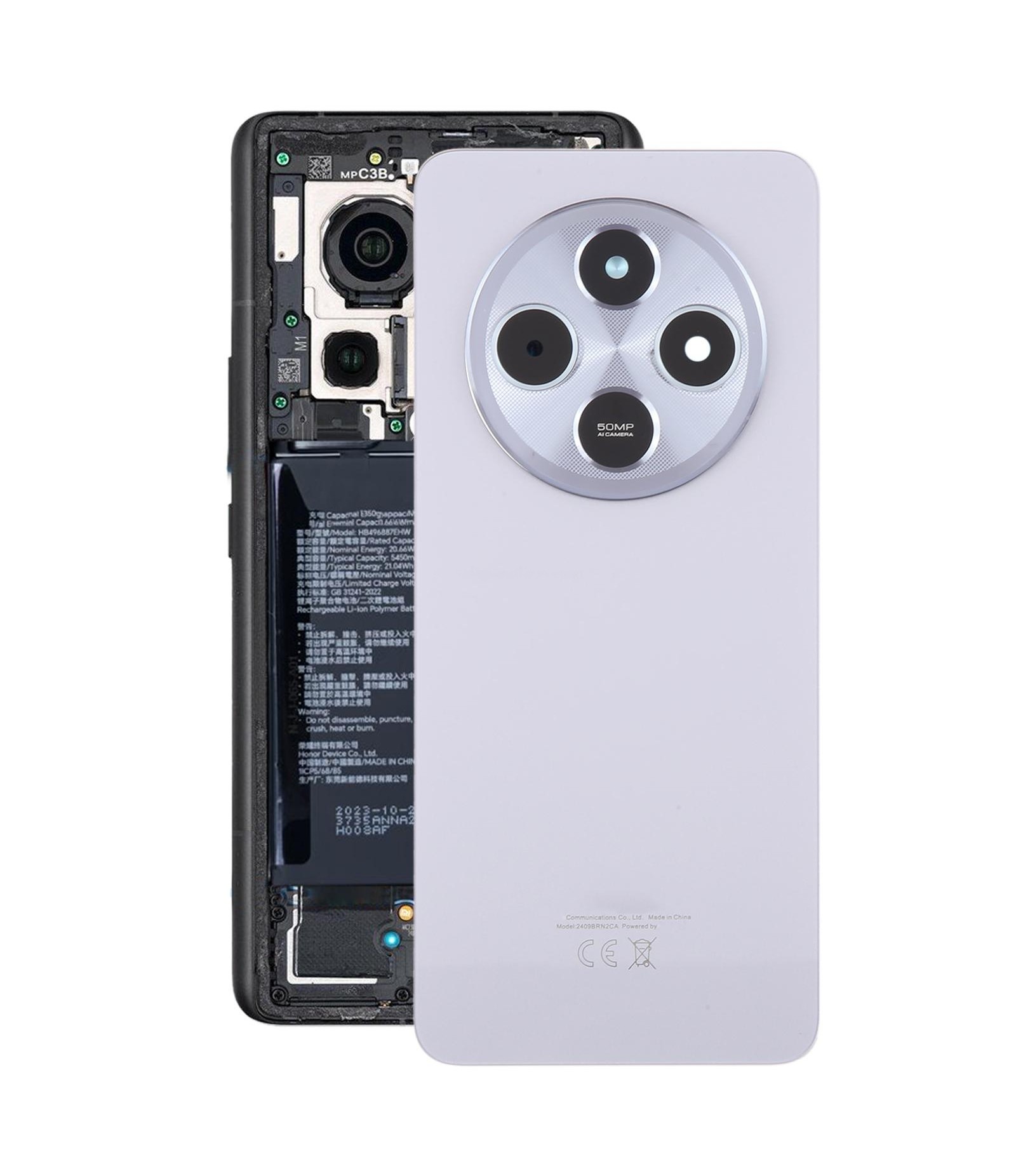 For Xiaomi Redmi 14C 4G OEM Back Cover with Camera Lens Cover(Purple)
