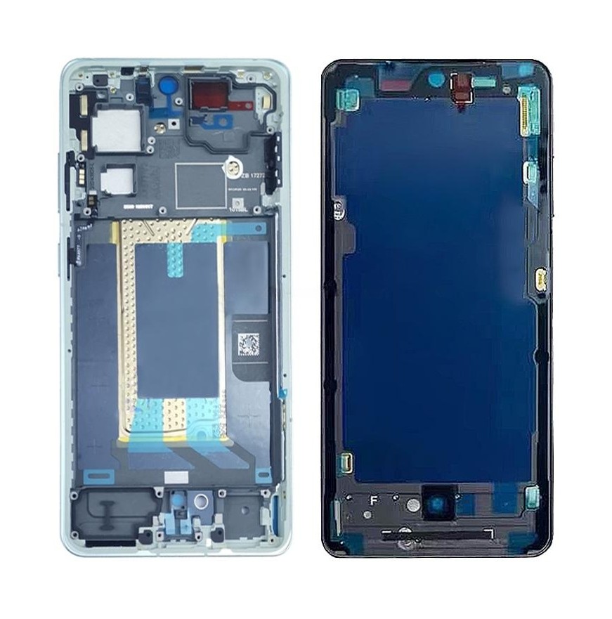 For OnePlus Ace 5 PKG110 Middle Frame Bezel Plate (Cyan)