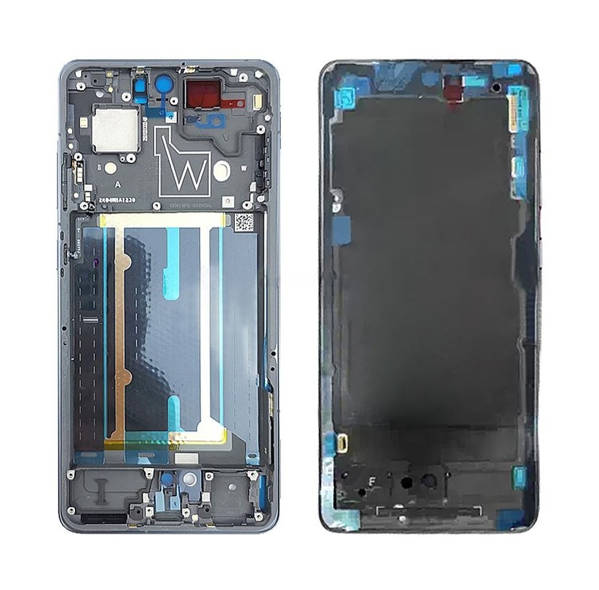 For OnePlus Ace 5 Pro PKR110 Middle Frame Bezel Plate (Black)
