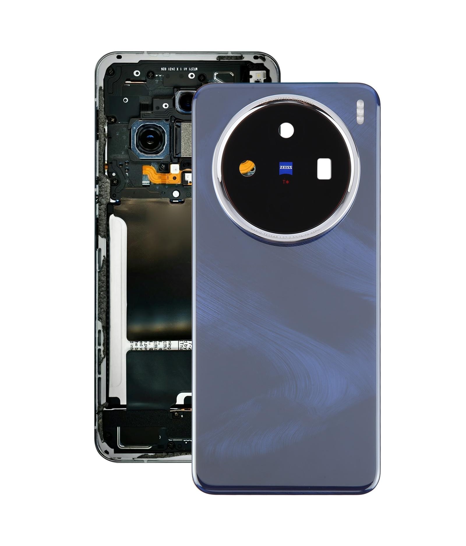 For vivo X200 5G V2415A V2405A V2415 Original Back Cover with Camera Lens Cover(Blue)