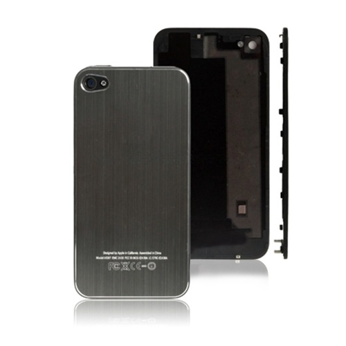 Brushed Metal Battery Cover for iPhone 4S