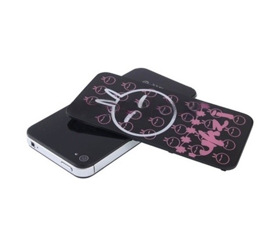 Tuzki Pattern Glass Back Cover for iPhone 4S