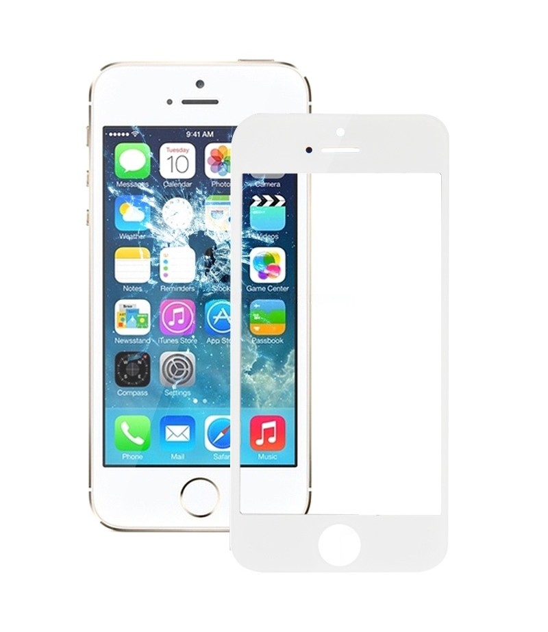 Outer Glass Lens for iPhone 5S Front Screen (White)