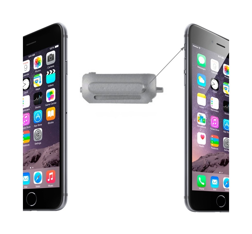 Original Mute Switch Vibrator Key for iPhone 6 & 6 Plus(Grey)