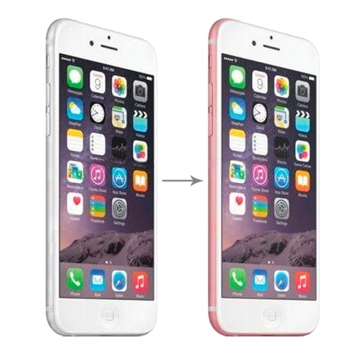 4.7 inch Metal Battery Back Cover + Side Key for iPhone 6