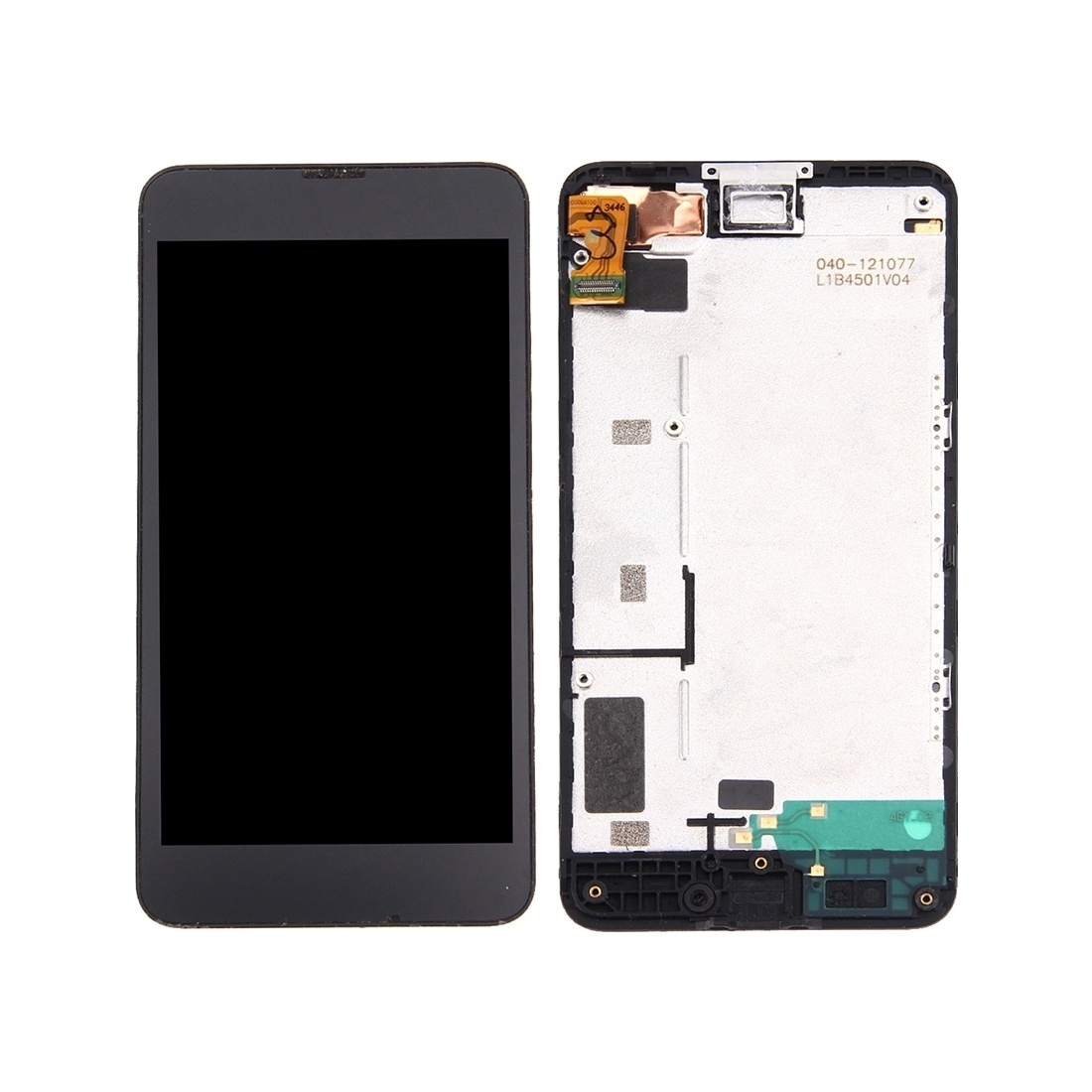LCD Display + Touch Panel with Frame for Nokia Lumia 630 / 635(Black)