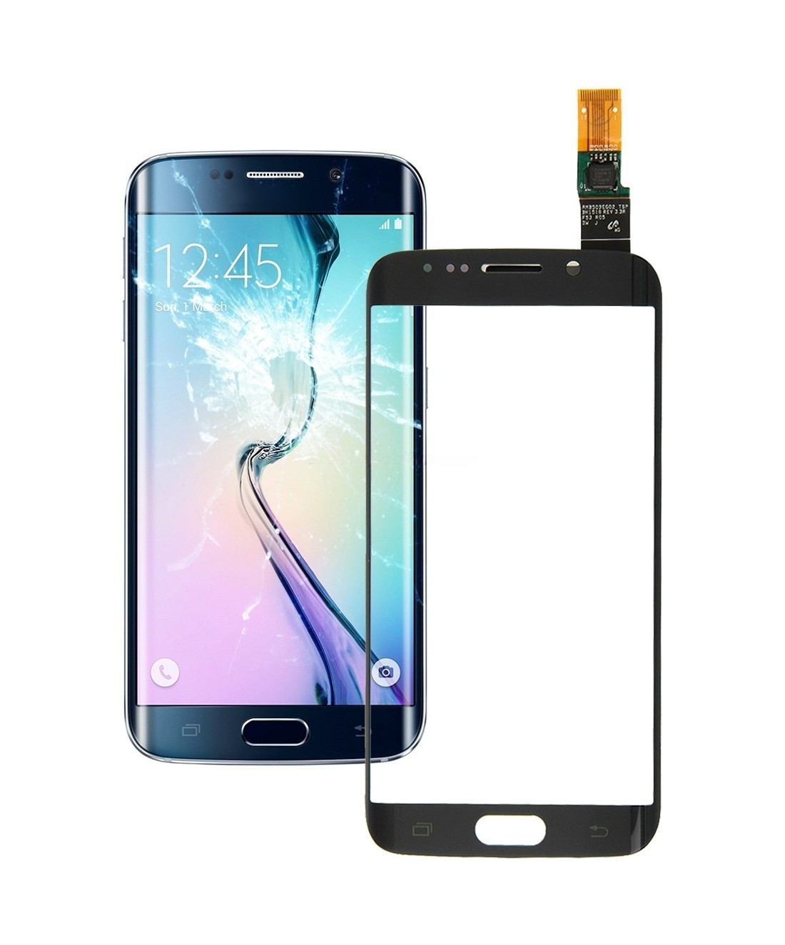 For Galaxy S6 Edge / G925 Original Touch Panel (Black)