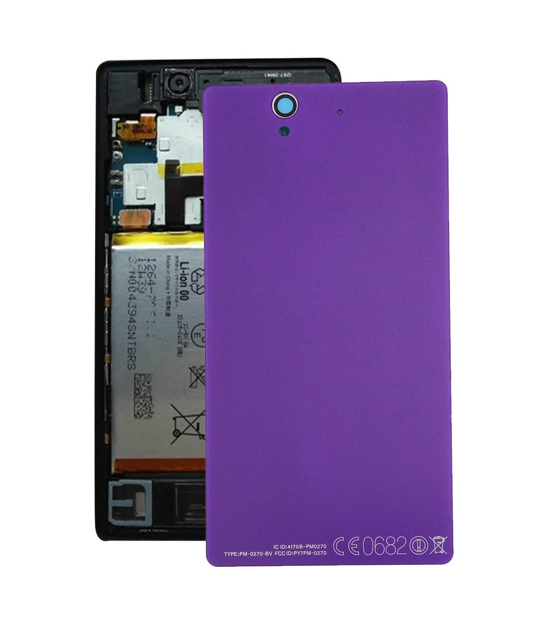 Aluminium Battery Back Cover for Sony Xperia Z / L36h(Purple)