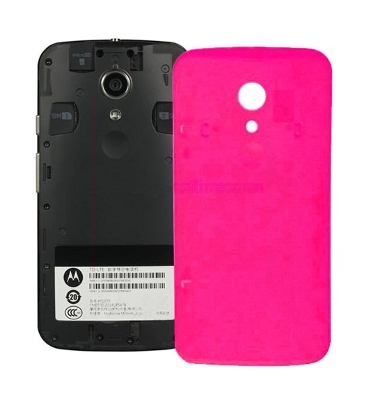 Battery Back Cover for Motorola Moto G (2nd Gen) XT1063 / XT1068 / XT1069(Magenta)