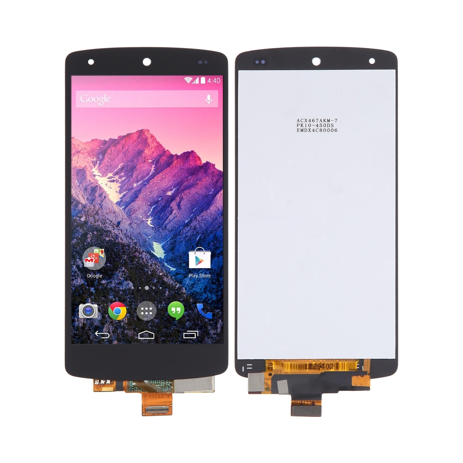 Original LCD Screen for Google Nexus 5 / D820 / D821 with Digitizer Full Assembly(Black)