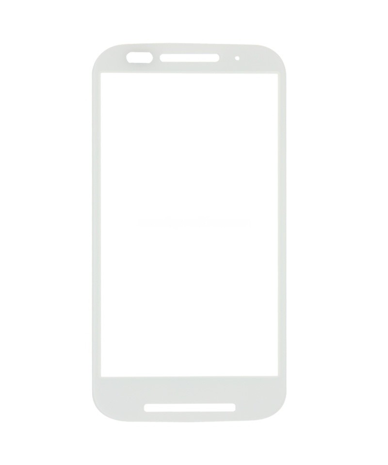 Front Screen Outer Glass Lens for Motorola Moto E / XT1021(White)