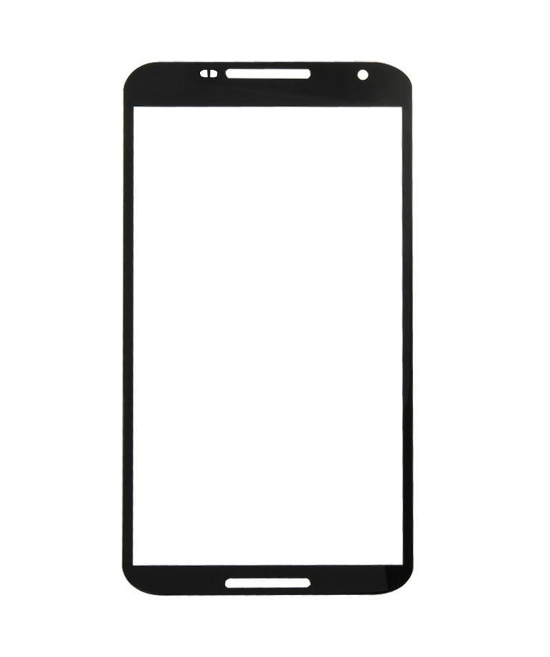 Front Screen Outer Glass Lens for Google Nexus 6 / XT1103(Black)