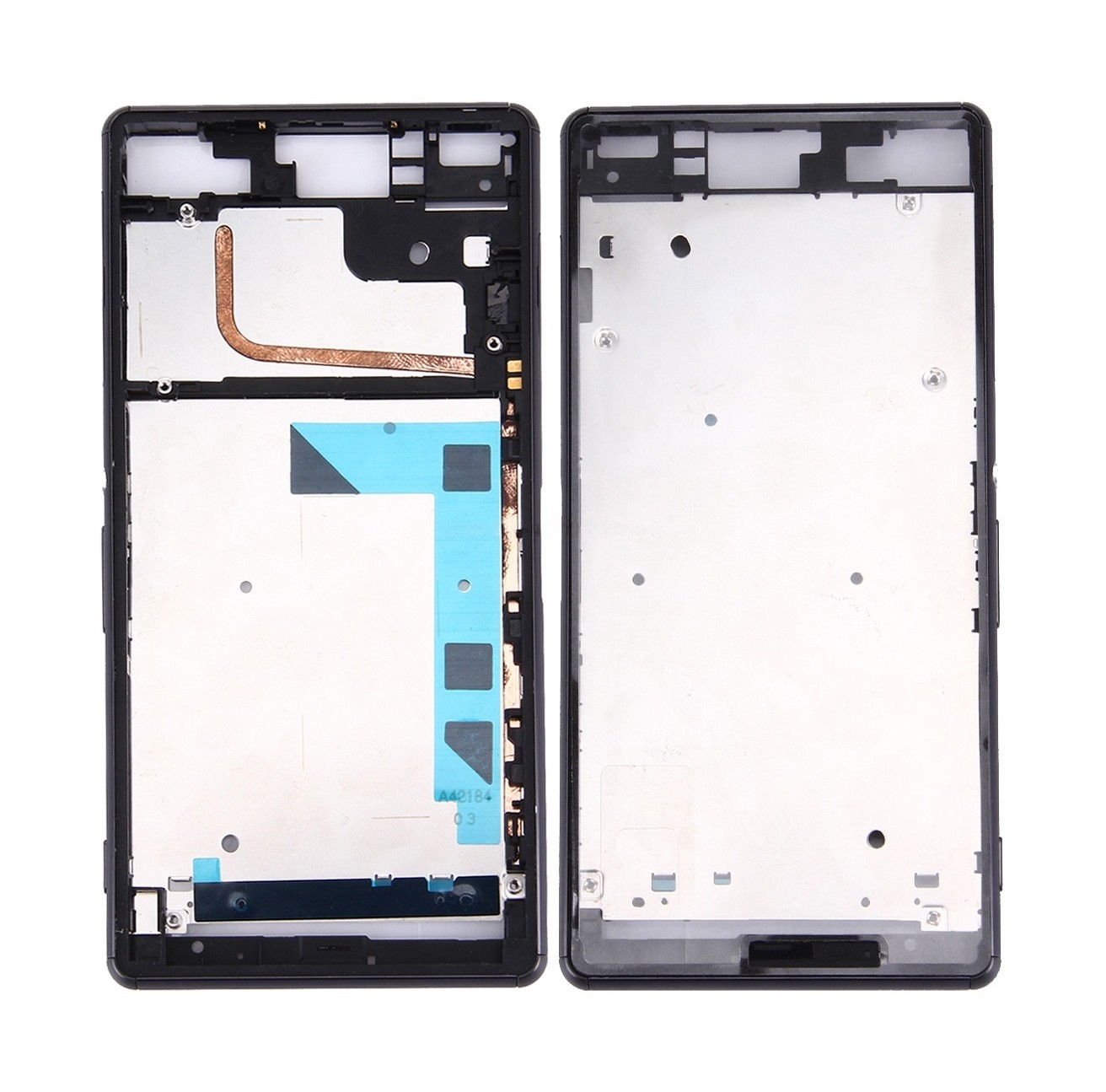 Front Housing LCD Frame Bezel Plate for Sony Xperia Z3 / L55w / D6603(Black)
